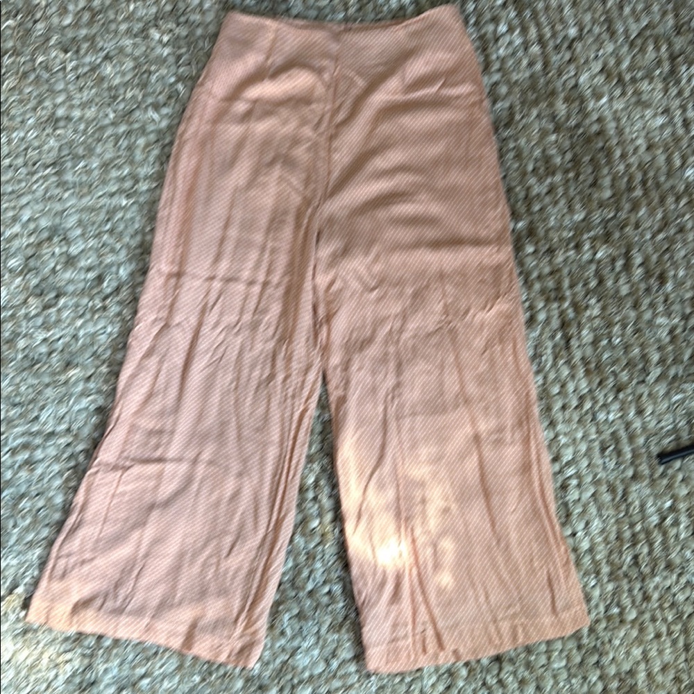 Sage Wide Leg Pants - Peach